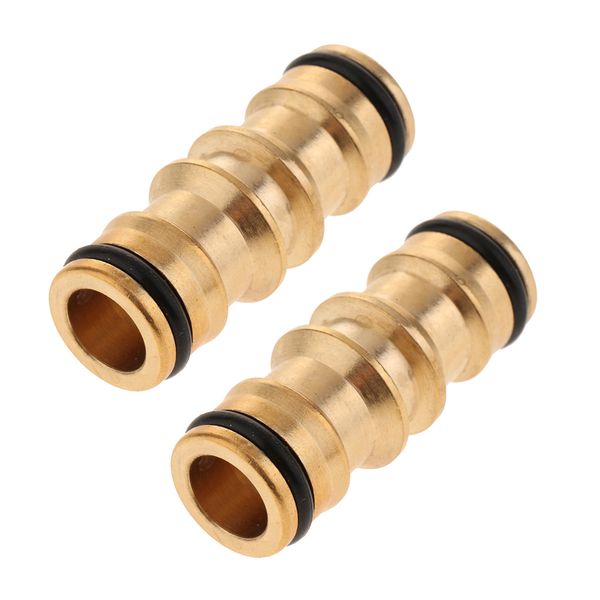 

2 pieces solid brass quick connect hose joiner male to male 1/2 connector