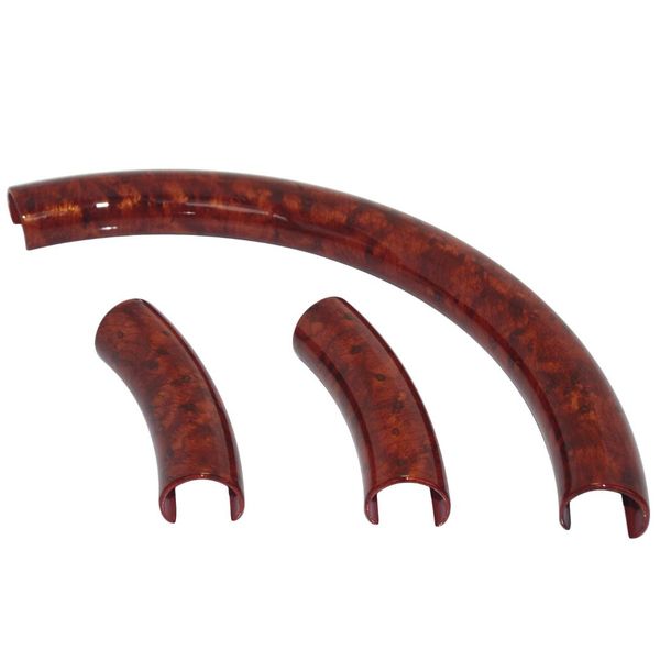 

walnut brown wood steering wheel cover trim for land cruiser camry crown rav4 hiace ls gs 38-41cm