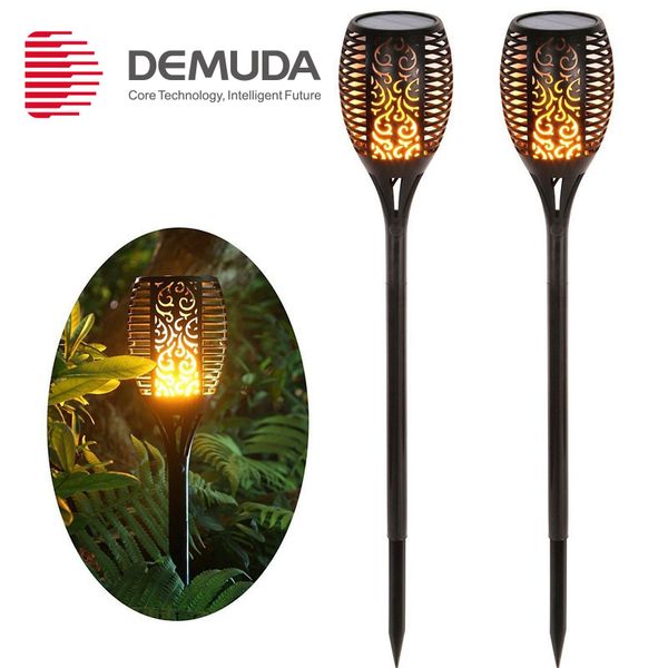 

flame light flickering ip65 waterproof led solar garden lights garden soft light control dance flame design outdoor activities