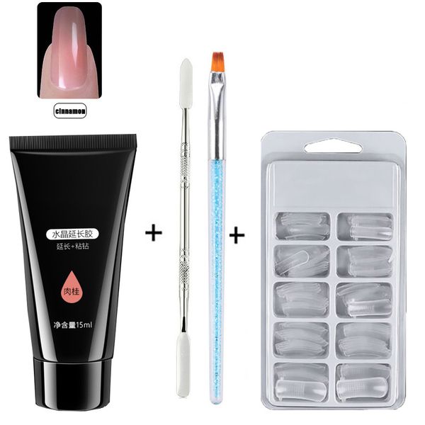 

4pcs/set kit nail extension gel quick building nail polish for extensions art set ldo99, Red;pink