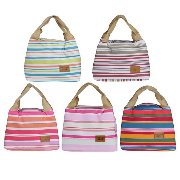 

2w# latest fashion lunch bag for women kids men insulated canvas box tote bag thermal cooler lunch bags picnic