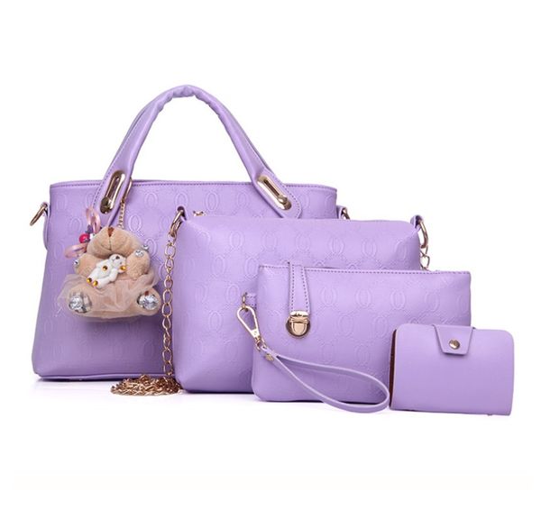 

fashion women handbag bear shoulder cross body handbag set of four pieces ph-cfy20062049
