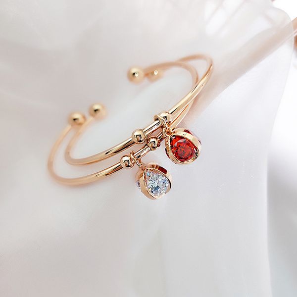 

huanzhi 2019 new temperament charm chic four-sided zircon bracelet crystal bracelet jewelry, Black