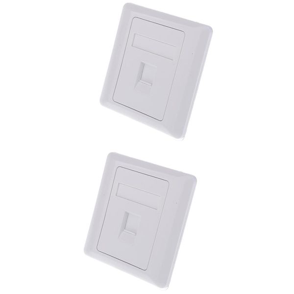 

rj45 network socket 1 port wall outlet cat5e mounted (pack of 2