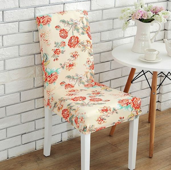 

mylb flower printing removable chair cover stretch elastic slipcovers restaurant for weddings banquet folding l chair coveri