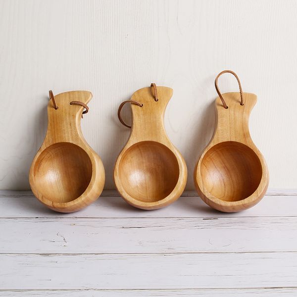 

wooden coffee cup with handle outdoor portable tea milk water drinking mugs