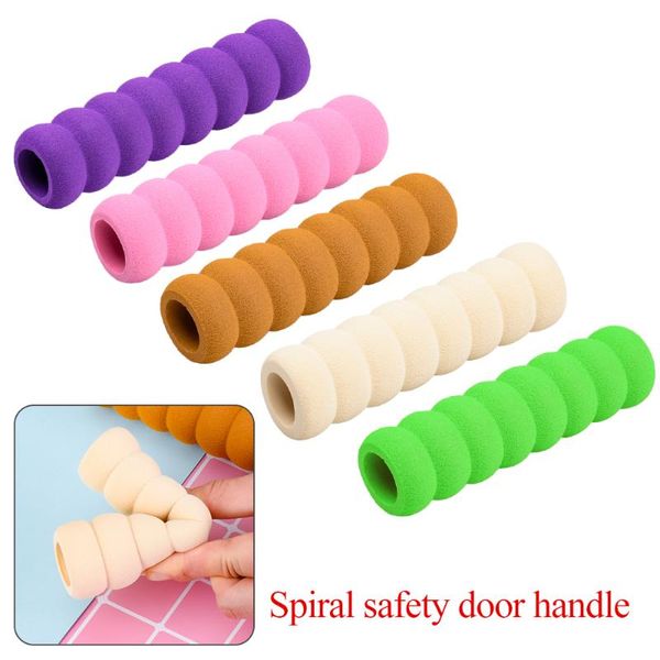 

2pcs for bedroom door knob pad cases for baby children safety door handle spiral anti-collision knob set home safety decorations
