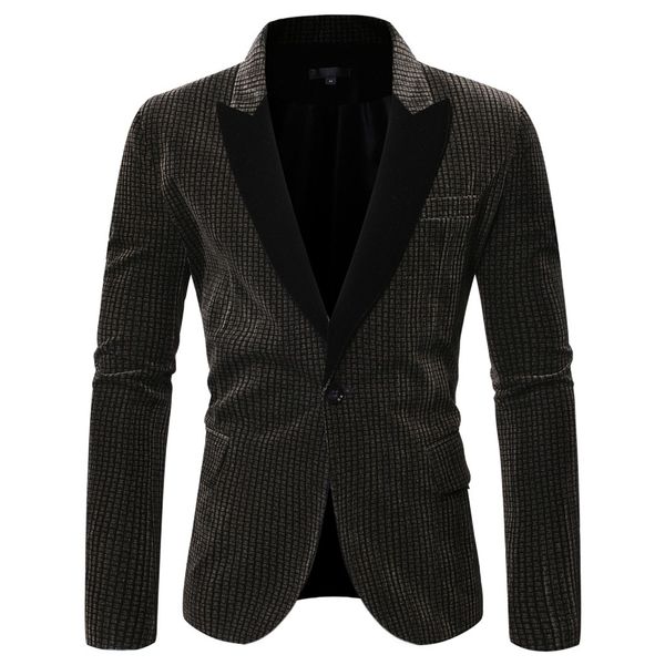 

men's clothing suits & blazer blazers men's stylish casual patchwork business wedding party outwear coat suit drop shipping, White;black