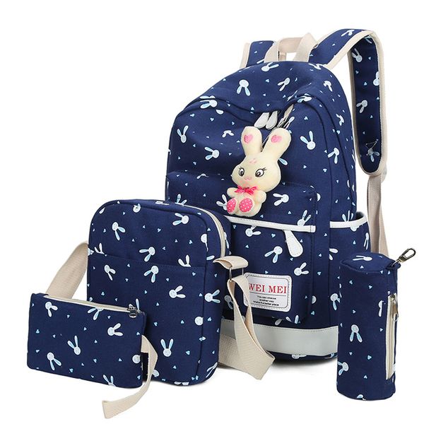 

4 sets women girl animals travel backpack school bag shoulder bag handbag zaino da donna wholesale&dropshipping hot#30