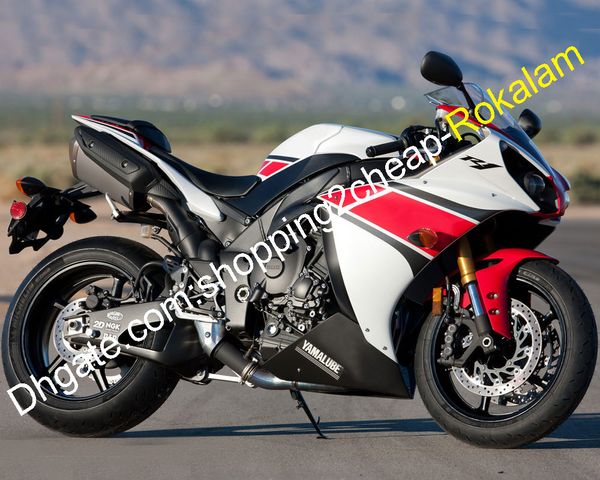 YAMAHA YZF 1000 R1 2012 2013 2013 YZF1000 R 1 YZF-R1 12 13 14 Kırmızı Siyah Beyaz Cowling Kiti (Enjeksiyon Kalıp)