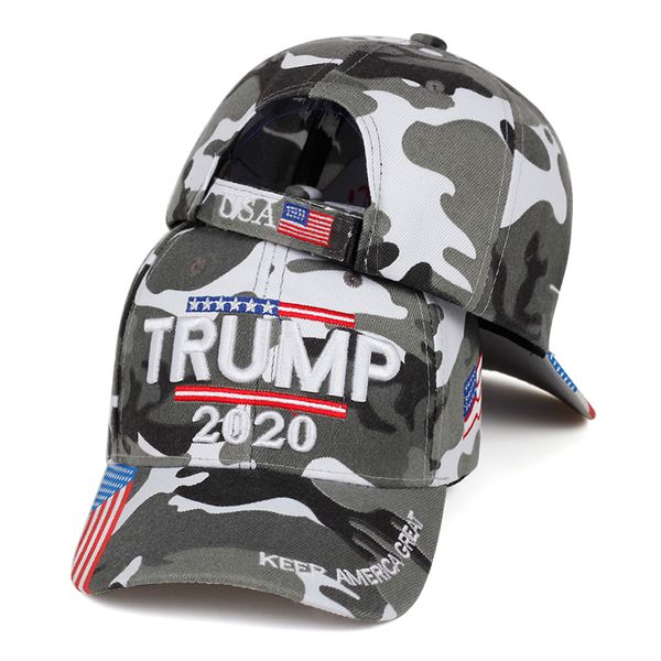 

donald trump 2020 cap camouflage usa flag baseball caps keep america great camo hat 3d embroidery star letter camo army, Blue;gray