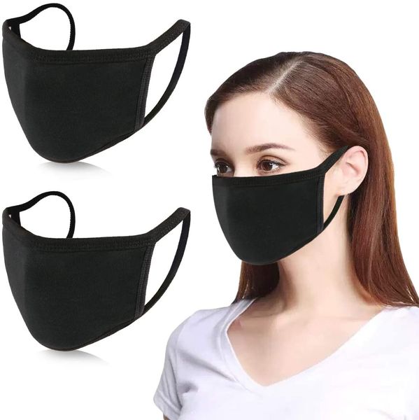 

горячая маска 3 слоя non woven anti-dust водонепроницаемая лица маски для лица защитная крышка респиратор рот рм2,5 безопасности, Black