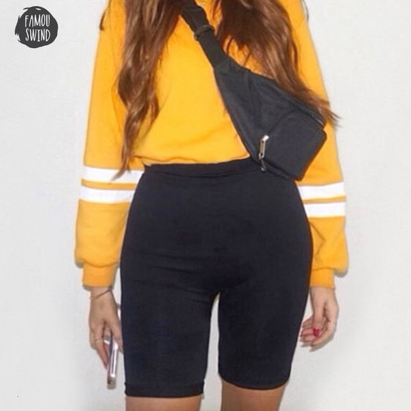 

summer shorts vintage white solid skinny cotton white black biker women high waist black heavyweight shorts feminino