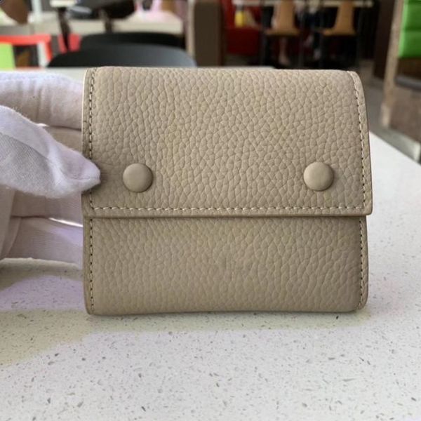 

in the trend explosions short litchi cowhide clip inside italy plain leather simple rivet multifunctional wallet avant-garde portable joker, Red;black
