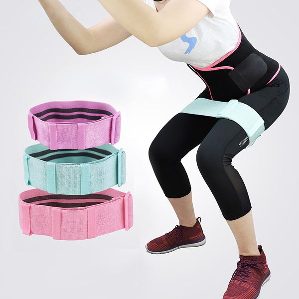 

hip circle loop resistance band leg exercise anti-slip gym fitness rubber band
