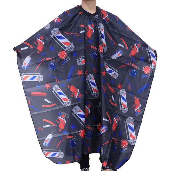 

1pc haircut cape waterproof prined lightweight practical apron barber wai cloth gown for hair stylist kids hairdressing adult