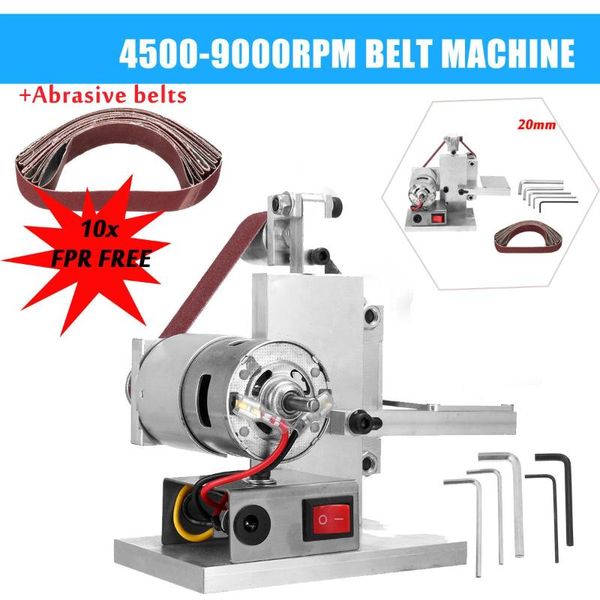 

doersupp 110-240v diy mini belt sander knife edge sharpener grinding polishing machine 60/80/120/150/180/240/320/400/600/800mesh