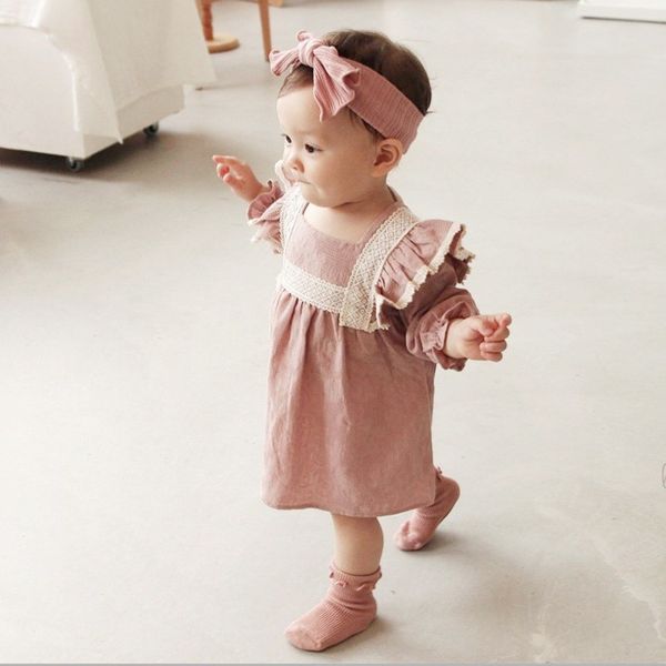 

girl dress long sleeve princess dress girl clothings sweet toddler kids dresses casual japan korean fashion clothing, Red;yellow