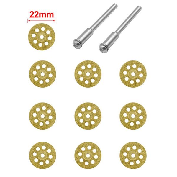 

10pcs /set mini diamond grinding wheel diamond discs circular cutting disc grinding wheel saw for dremel rotary tool