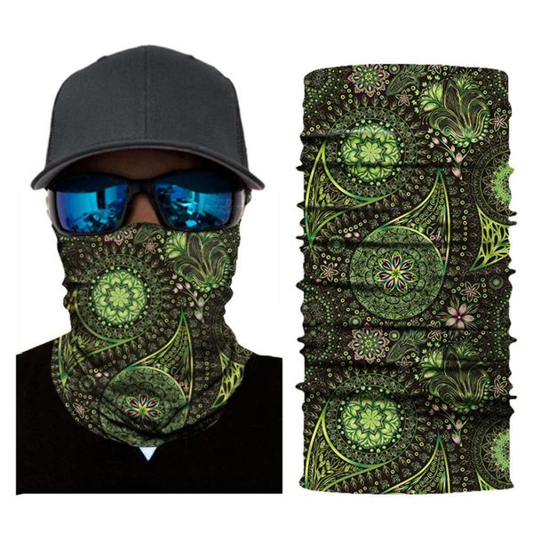 

bicycle ski half face mask head scarf multi use neck warmer balaclava headband sports skiing protection collars p4, Black