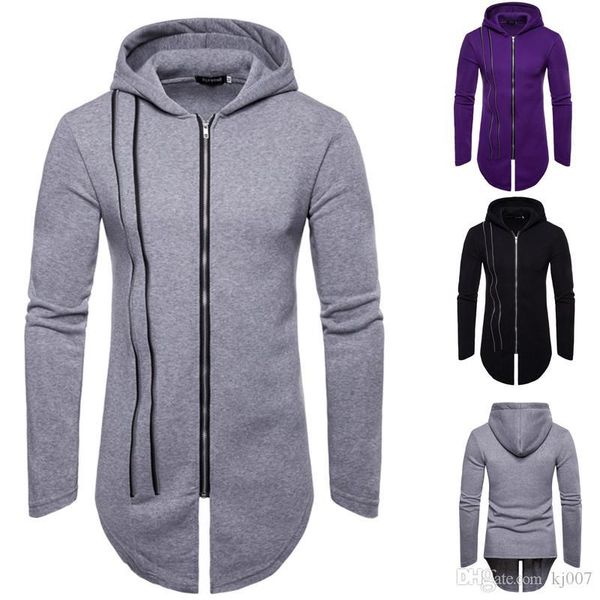 

личность молния куртка пальто люди с длинным рукавом куртка hip hop нерегулярных мужское пальто верхней одеждой для мужчин trench зимней оде, Tan;black