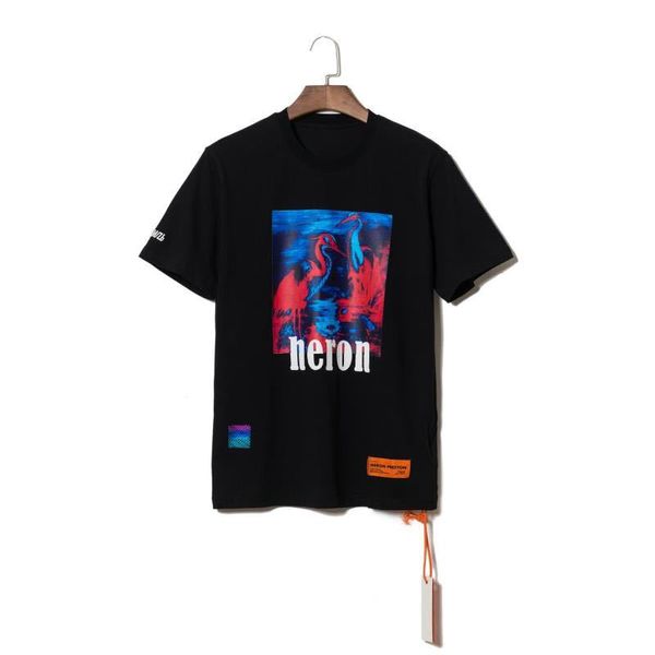 

2019- New Heron Preston Designer Printed T-Shirts Summer Men Casual O Neck Short Sleeve Hip Hop Black White T-shirts