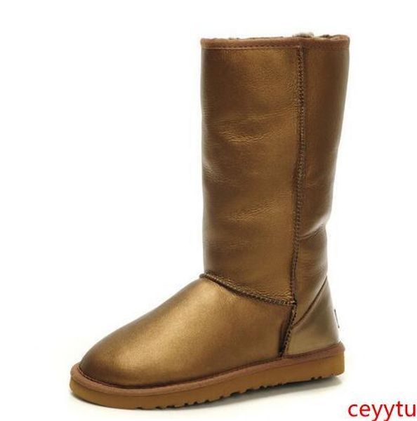 

australian boots women snow boots waterproof leather winter warm outdoor long boots winter shoes brand ivg size us4-14