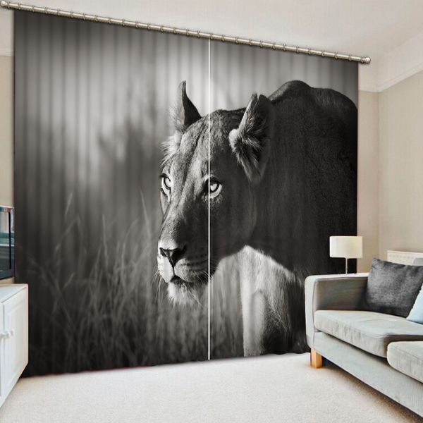 

p of a ferocious cheetah prints curtains room 3d curtain window lifelike living room bedroom blackout