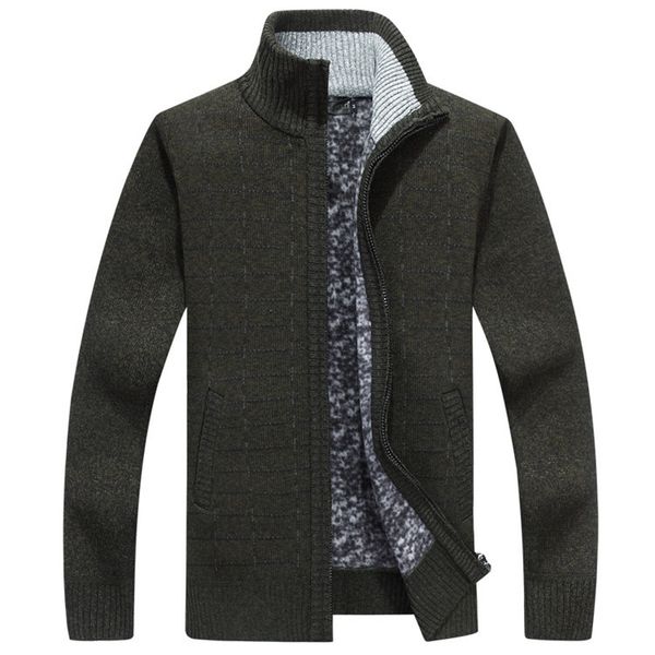 

cashmere sweater men with zipper cotton red sweater men zip cardigan masculino fleece warm thicken clothes, White;black