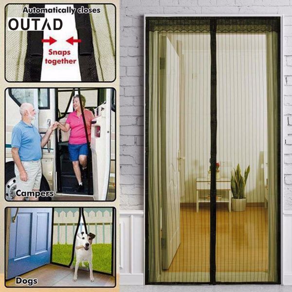 2019 Outad 2018 Popular Screen Door Curtain Mesh On The Door Mosquito Net On Magnets Hand Free Magnetic Anti Bug From Bdhome 34 45 Dhgate Com