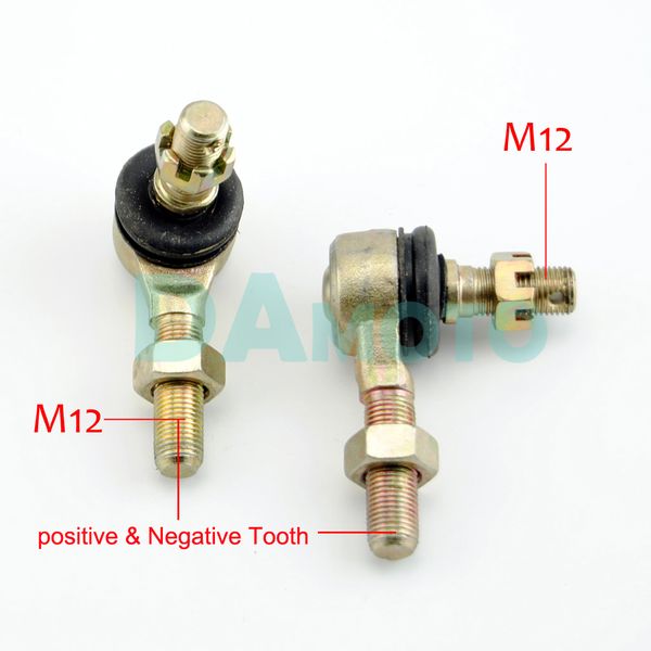 

m12 12mm joint ball head u-joint tie rod end for hummer jianshe longding 250 atv quad utv accessories turn parts