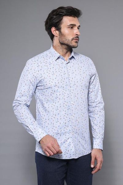 

print white long-sleeve men 's shirt unimart shop | wessi, White;black