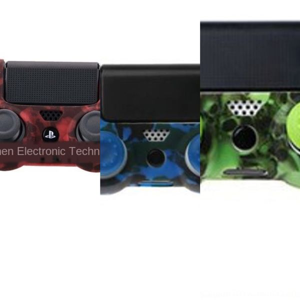 

ckcof soft silicone rubber colors grip cover for sony ps4 case controller case cover joystick caps 4 skin to choose
