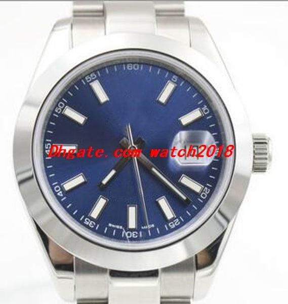 

6 style watch white blue dial 41mm a2813 automatic 126300 126301 stainless steel bracelet men watchs fashion wristwatch, Slivery;brown