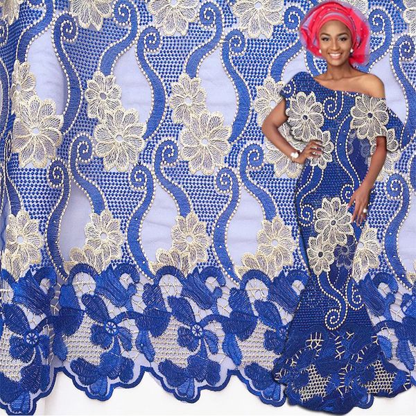 

lace fabric french 2023 net mesh white african materials gold latest tulle laces fabrics with stones, Black;white
