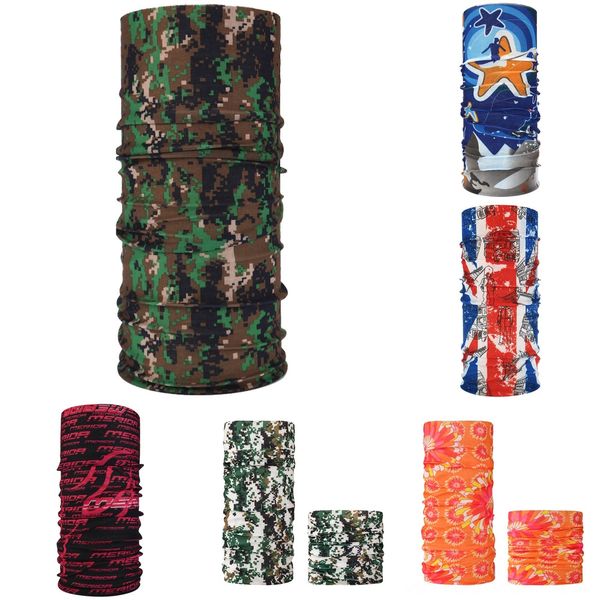 

7cpis skull design multi function motorcycle ski bandana sport biker cycling scarf face masks outdoor facial mask tactical masks, Black