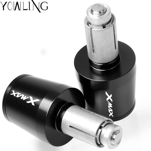

motorcycle accessories 7/8'' handlebar grips handle bar cap end plugs for yamaha 2017 xmax 2018 xmax x-max 125 200 250 400
