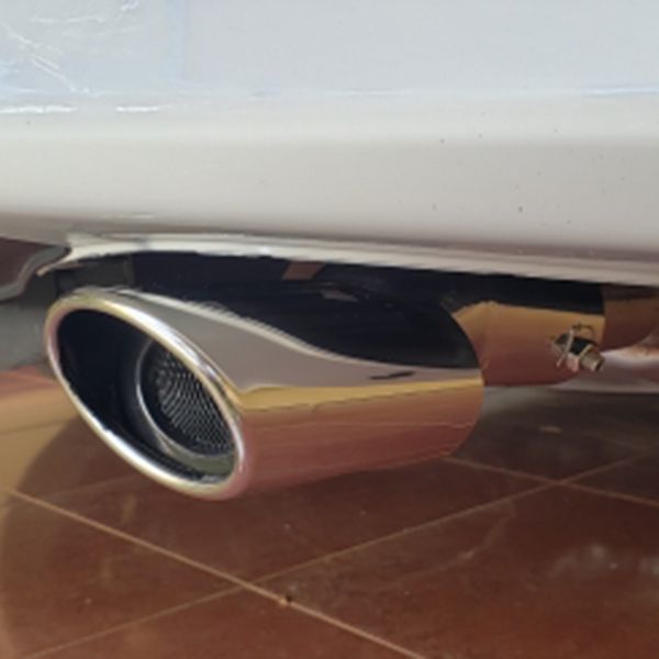 

1pc rear exhaust muffler end tail pipe outlet tips for civic 10th gen 2016 2017