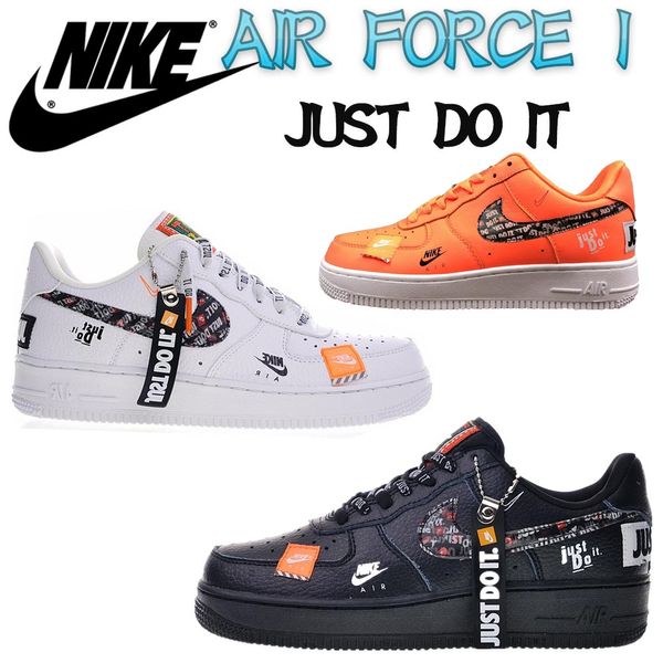 

Nike Air Force 1 Just do it AF1 LOW 07 PRM пакет РЕТРО премиум DO IT JUST JDI Оранжевый Черный Белый КРОССОВКИ СПОРТ кроссовках JUST FORCE О.Г.