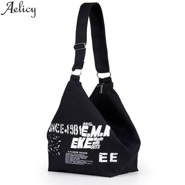 

aelicy cross body bag fashion women canvas letter large capacity travel shoulder bags handbags bolsas feminina