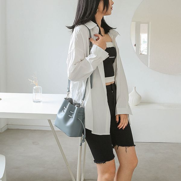 

2020 new shoulder bag women's casual fashion korean crossbody bag ladies drawstring bucket