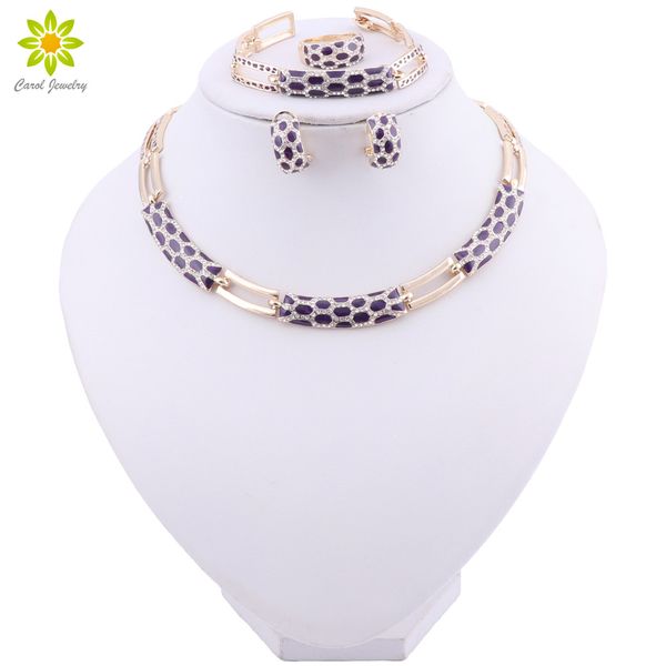 

women dubai necklace earrings set luxury bridal nigerian wedding african beads jewelry set costume new design, Slivery;golden