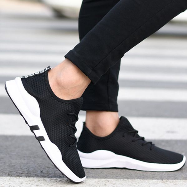 

casual shoes men autumn winter outdoor plush sneakers men breathable mesh walking footwear ultras superstar couples sock shoes, Black