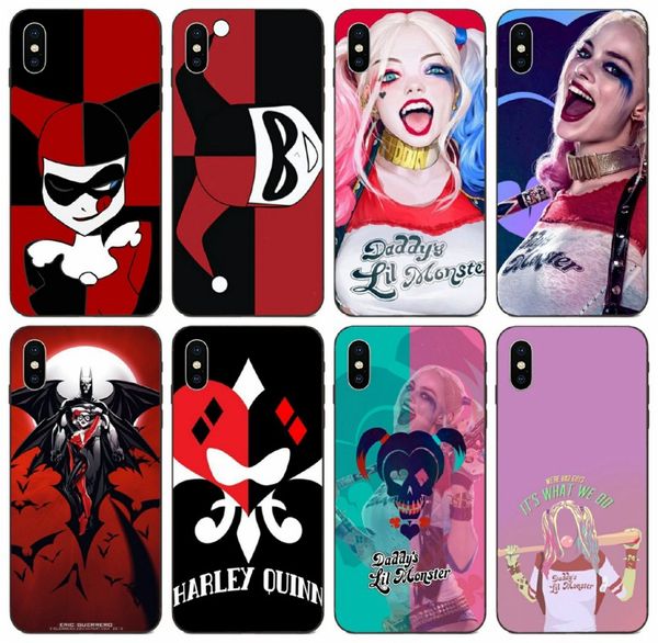

tongtrade] comics manga caricature popular comics harley quinn case for iphone 11 pro 8 7 6s 6 5 max x xs galaxy a8s honor 7x xiaomi 9 case