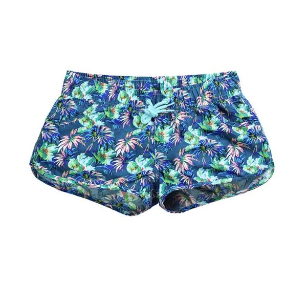 

flower print beach pants quick dry sports fitness running plus size xl swimsuit shorts women summer swimwear costume mare donna