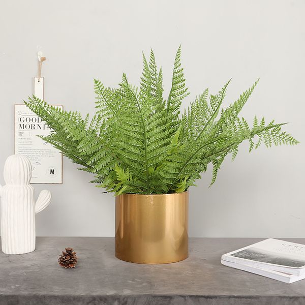 

artificial plastic persian fern tree leaves bouquet plastic green plant fake leaves home l wedding decoration