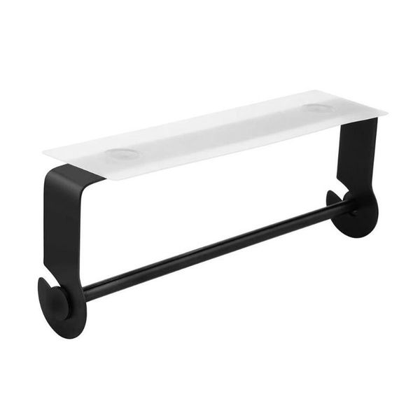 

new arrivials kitchen towel holder roll paper storage rack tissue hanger under cabinet door no drilling