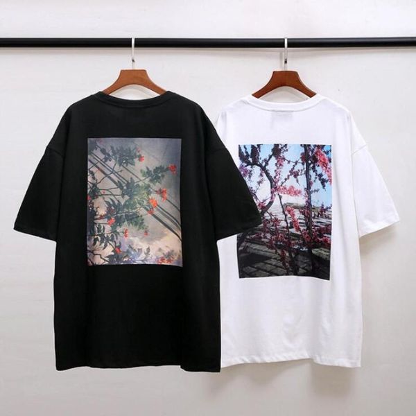 

2020 страх божий футболка половина рукава хлопок футболка назад письма печать essentials oversize футболка летний стиль футболка уличная оде, White;black