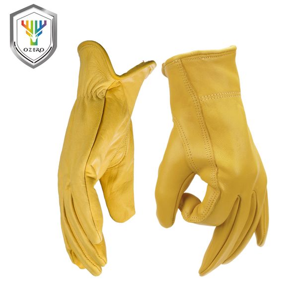 

ozero motorcycle gloves leather genuine goatskin motocross motorbike biker racing car riding hand motor moto gloves men 5002