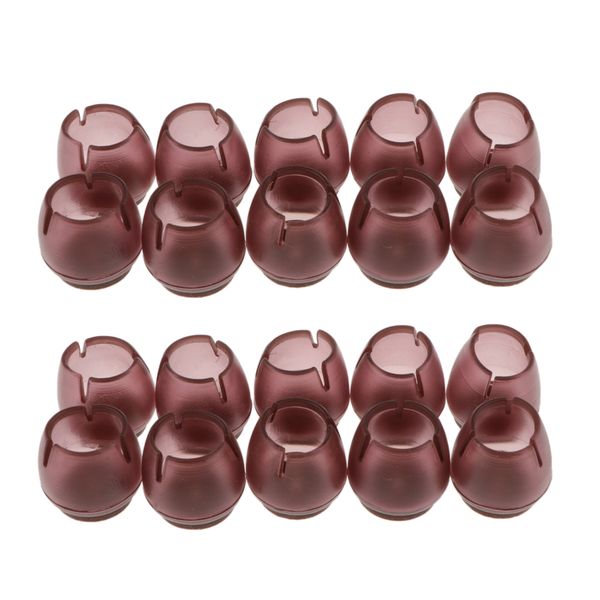 

20x round chair leg caps wood furniture floor protectors coffee fit